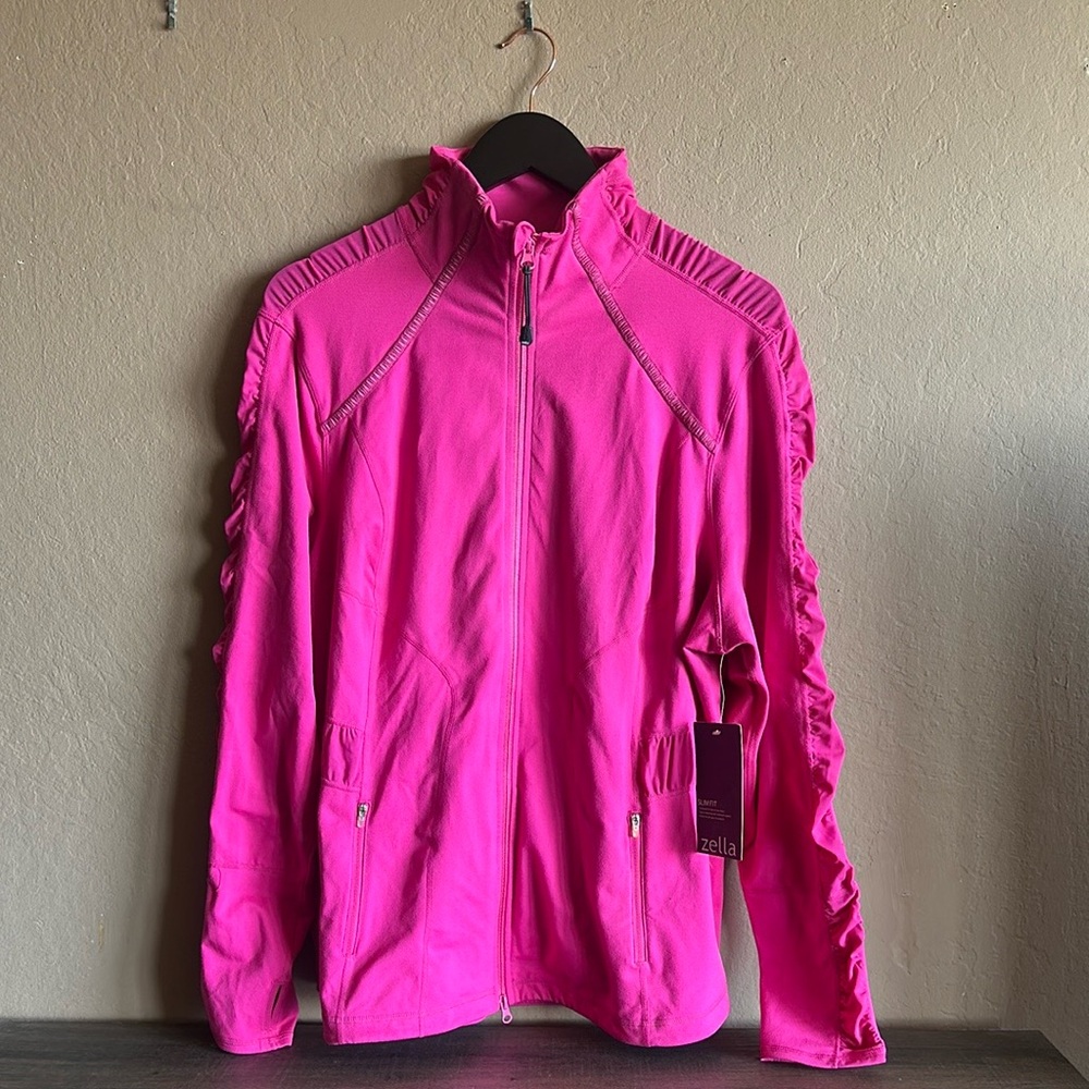 Zella Women's Vibrant Pink Slim Fit Jacket